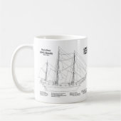 Mug HMS Beagle Tall Ship - Plan d'expédition BD (Gauche)