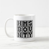 Mug HMS Bounty, navire littéraire (Gauche)