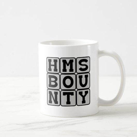Mug HMS Bounty, navire littéraire (Droite)