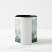 Mug HMS Sirius, capitaine Rowse engageant un Squadr (Centre)