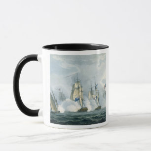 Mug HMS Sirius, capitaine Rowse engageant un Squadr