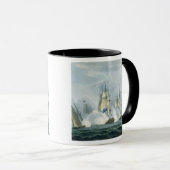 Mug HMS Sirius, capitaine Rowse engageant un Squadr (Devant droit)