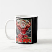Mug Ho Ho Gains Énormes Pompage Bodybuilder Père Noël  (Gauche)