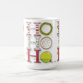 Mug HO HO HO acclamation heureuse de Noël de vacances (Centre)