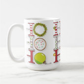 Mug HO HO HO acclamation heureuse de Noël de vacances (Gauche)