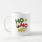 Mug HO HO HO+Christmas Pudding, bonbons, flocon de nei (Gauche)