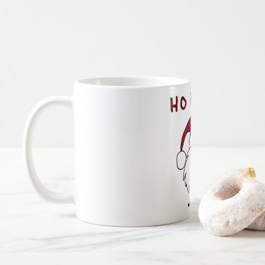 Mug HO HO HO et une bouteille de rhum ! (Avec donut)