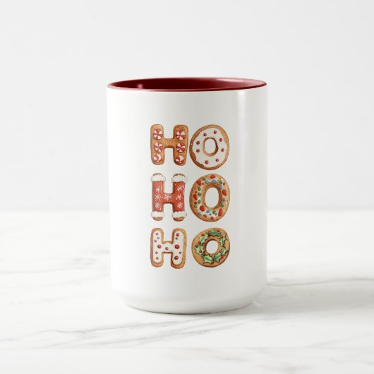 Mug Ho Ho Ho Gingerbread Cookie Christmas (Centre)