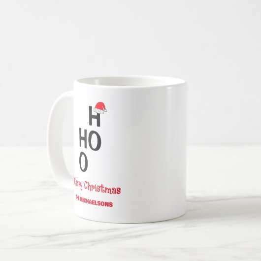Mug Ho Ho Ho : Joyeux Noël (Devant gauche)