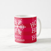 Mug Ho Ho Ho Joyeux Noël Flocon de neige (Devant droit)