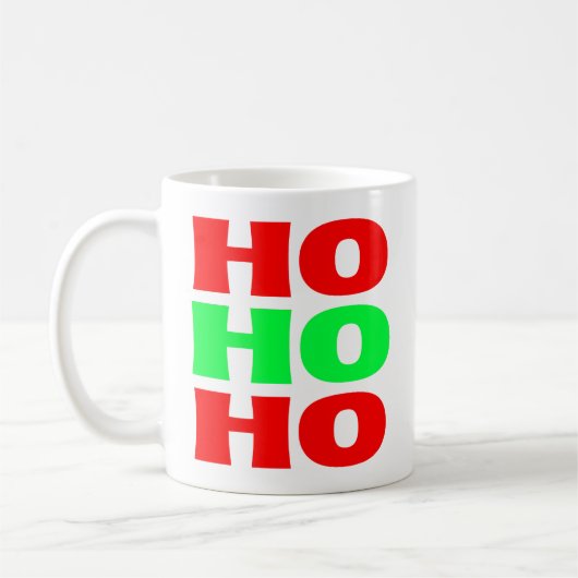 Mug Ho Ho Ho Noël Classique (Gauche)