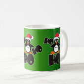 Mug Ho Ho Ho - Penguin - joyeux noël + votre backgr (Devant droit)