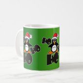 Mug Ho Ho Ho - Penguin - joyeux noël + votre backgr (Devant gauche)