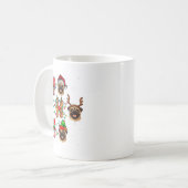 Mug Ho Ho Ho Père Noël Reindeer Casquette Elf Matching (Devant gauche)