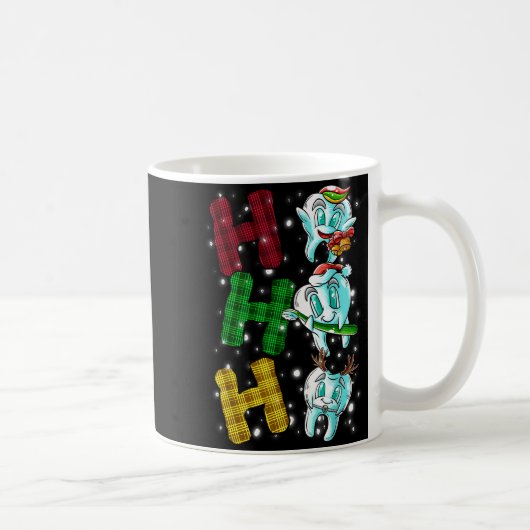 Mug Ho Ho Ho Teeth Santa Claus Dentist Ugly Christmas (Droite)