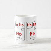 Mug Ho Ho Ho Vacances Tableau Périodique Red Science (Centre)