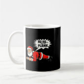 Mug Ho Ho Hold The Plank Christmas Santa Workout Funny (Gauche)