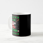 Mug Ho Ho Home Run Baseball Christmas Santa Ugly Xmas (Devant gauche)