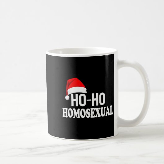 Mug Ho Ho Homoual Funny Pride Christmas Holiday Design (Droite)