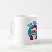 Mug Ho ho non - drôle de chat grumpy santa (Devant gauche)
