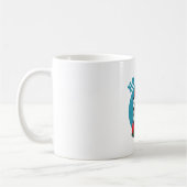 Mug Ho ho non - drôle de chat grumpy santa (Gauche)
