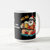 Mug Ho Ho Tenir Ma Bière Drôle Boire Père Noël Noël (Devant droit)