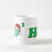 Mug Ho humour (cubé) de Noël 3 (Centre)