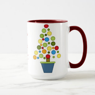 Mug HO, oh ! Arbre de Noël coloré