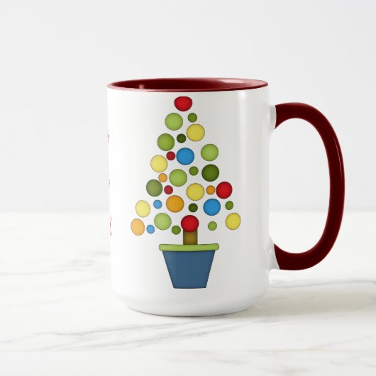 Mug HO, oh ! Arbre de Noël coloré (Droite)