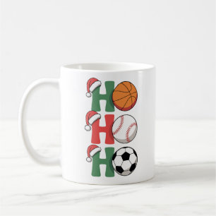 Mug Ho Santa Noël Basketball Baseball Football Noël