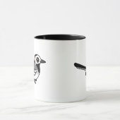 Mug Hochequeue de blanc de Birdorable (Centre)