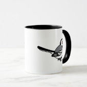 Mug Hochequeue de blanc de Birdorable (Devant droit)