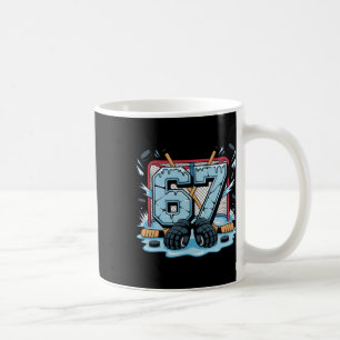 Mug Hockey 67 Drip Patinoire Gants Meme Six Sept Spor