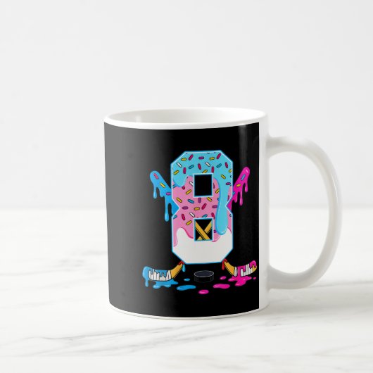 Mug Hockey 8 Years Old Ice Cream Drip 8th Birthday Kid (Droite)