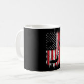 Mug Hockey américain Drapeau Sports Rétro Vintage (Devant gauche)