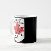 Mug Hockey Canadien Sur Glace Pour La Fête Du Canada (Devant gauche)
