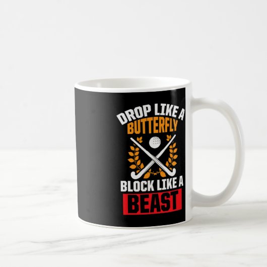 Mug Hockey De Champ Amusant Drop Comme Un Bloc De Papi (Droite)