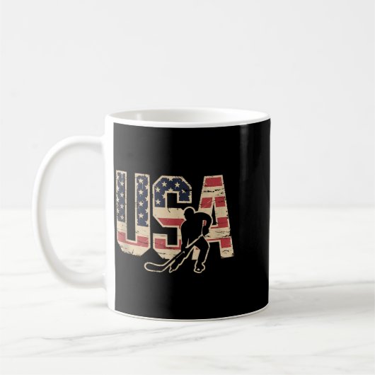 Mug Hockey Drapeau Américain (Gauche)