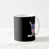 Mug Hockey Drapeau Américain (Devant droit)