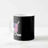Mug Hockey Drapeau Américain (Devant gauche)