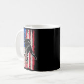 Mug Hockey Drapeau Américain (Devant gauche)