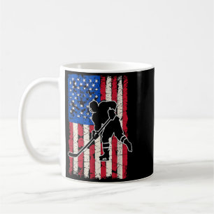 Mug Hockey Drapeau Américain