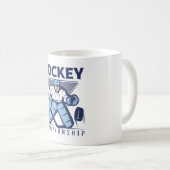Mug Hockey drôle (Devant droit)