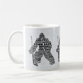 Mug Hockey Goalie Typographie Musique (Gauche)