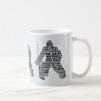 Hockey Goalie Typographie Musique