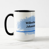 Mug Hockey - Player Silhouette and Puck Personalize (Gauche)