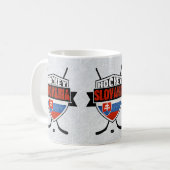 Mug Hockey Slovaquie Drapeau Design Musique (Devant gauche)