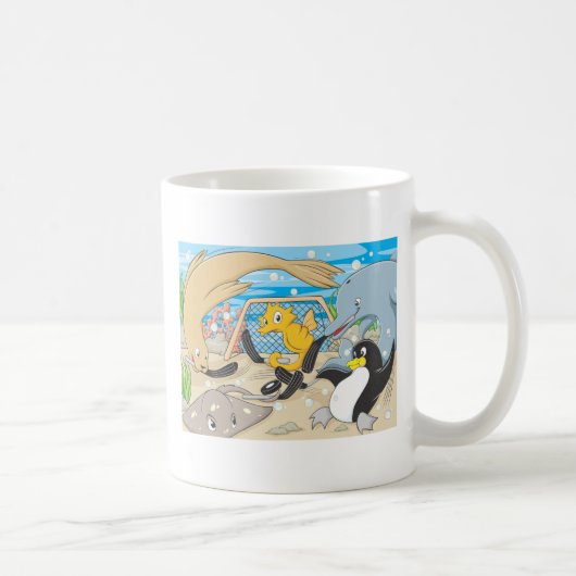 Mug Hockey sous-marin par des animaux (Droite)