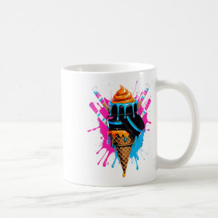 Mug Hockey Sticks Crème Glacée Sprinkle Drip Sport Gar
