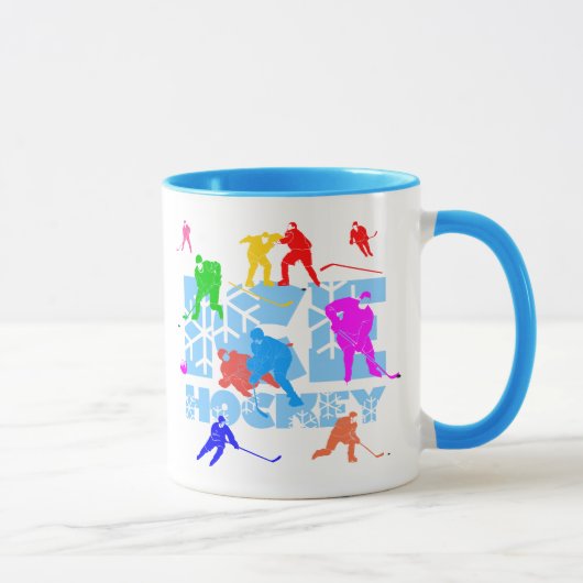 Mug Hockey sur glace drôle élégant (Droite)